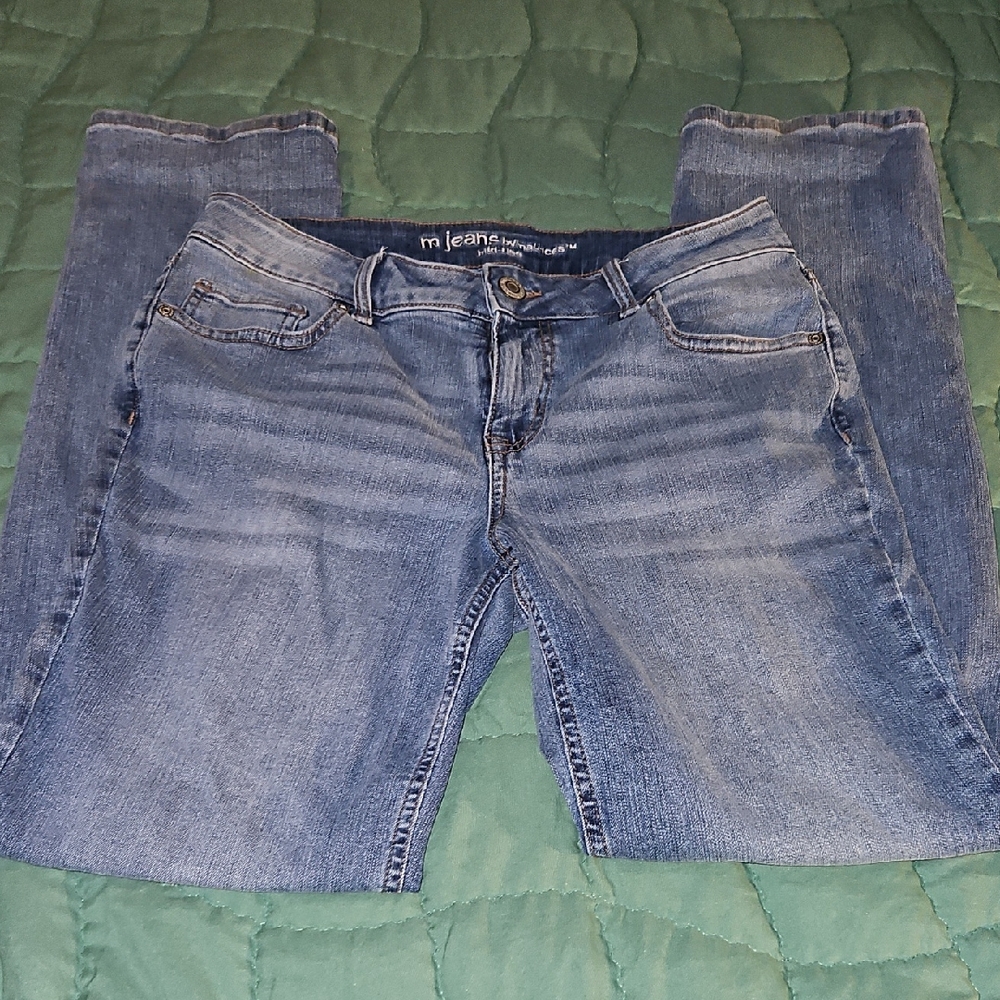 M.JEANS Women's Classic Straight Leg Blue Jeans size 8reg.30"inseam